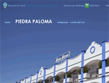 Tablet Screenshot of hotelpiedrapaloma.com